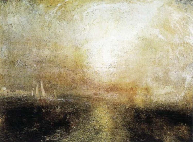 J.M.W. Turner Yacht Approaching the Coast Norge oil painting art